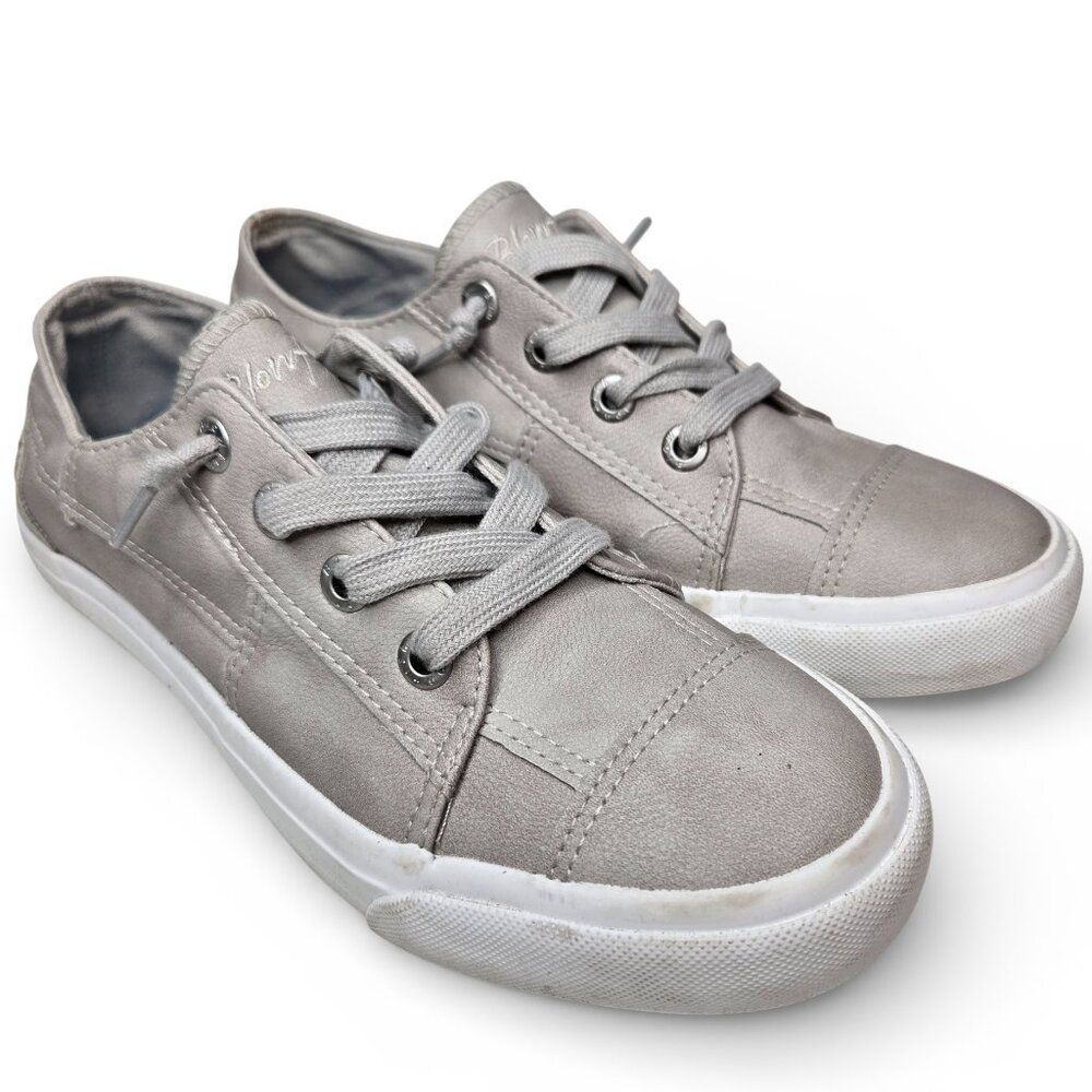 Blowfish Malibu Marley Slip On Leather Sneakers‎ Women Patchwork Boat Style 8.5